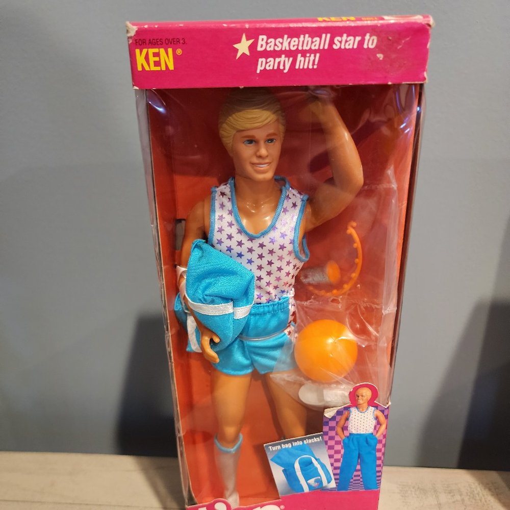 Vintage 1989 All Stars Ken NIB